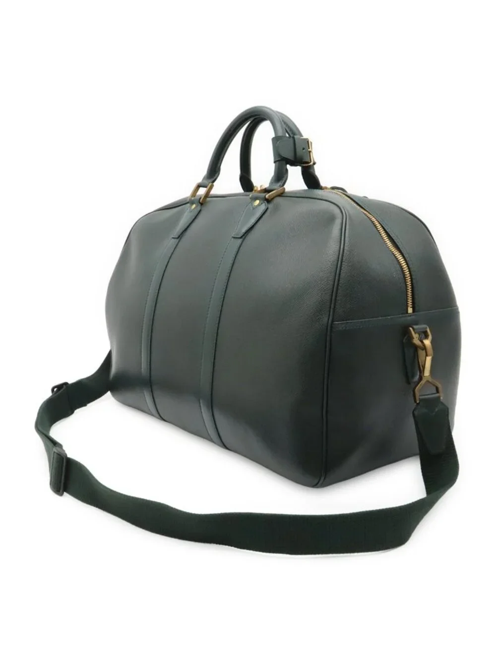 Louis Vuitton Taiga Kendal PM Boston Bag Purse 2-Way Epi Sea Green
